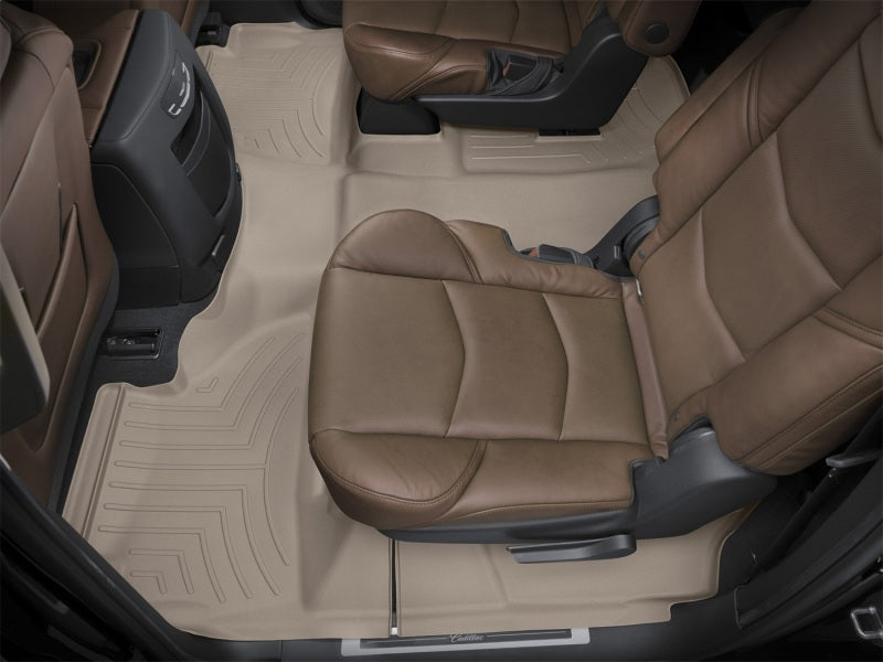 WeatherTech 2015-2019 Cadillac Escalade ESV Rear FloorLiner - Tan