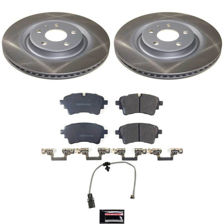 Power Stop 20-25 Audi A6 Allroad Rear Semi-Coated Rotor Kit