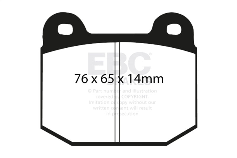 EBC Racing 03-04 Infiniti G35 3.5L (M/T w/Brembo) RP-X Rear Brake Pads
