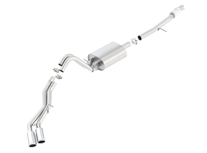 Borla Touring Cat Back 15-16 Chevy Suburban 5.3L V8 2.75in, 2.25in Dual Same Side Exit 4in Tips