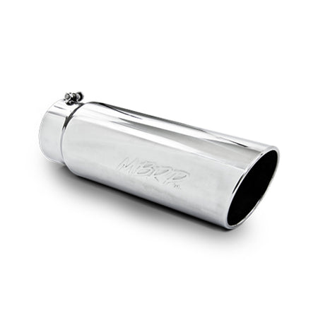 MBRP Universal Tip 6in OD Angled Rolled End 5in Inlet 18in Length T304 Exhaust