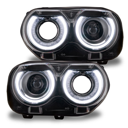 Oracle 15-21 Dodge Challenger RGB+W Headlight DRL Kit - ColorSHIFT w/ Simple Controller