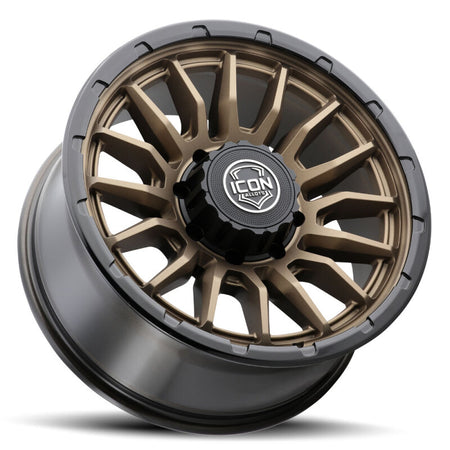 ICON Alloys Cajon 20x9 / 8x6.5 / 12mm / 5.5in BS Satin Bronze Wheel w/ GB Lip