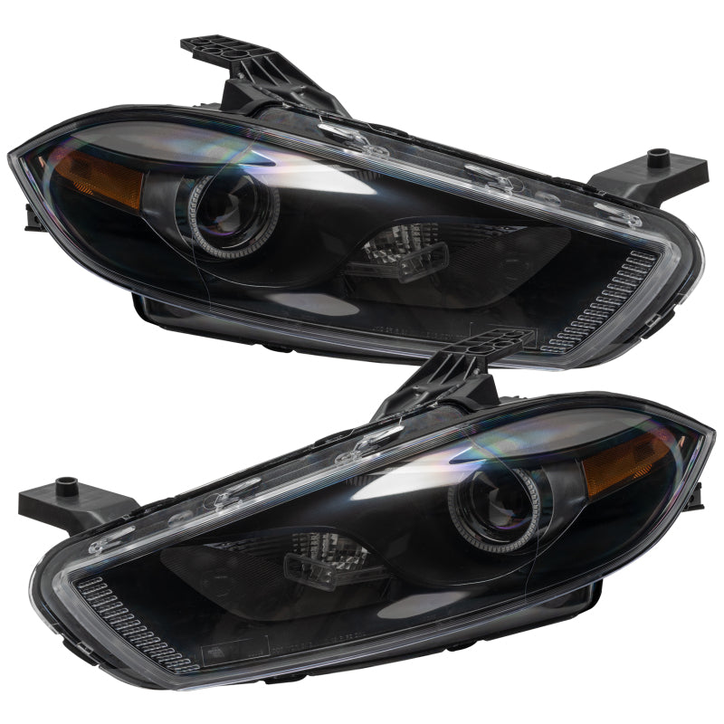 Oracle 13-14 Dodge Dart (HID Style) SMD HL - Black - ColorSHIFT w/o Controller