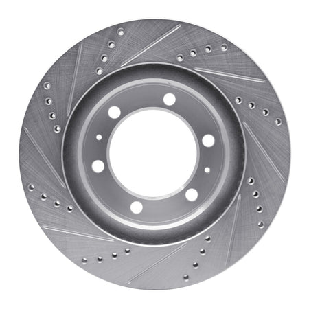 DFC 05-23 Toyota Tacoma Front Right Drilled & Slotted Silver Brake Rotor