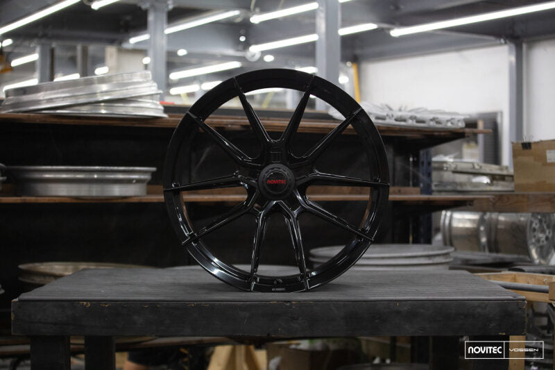 Vossen x Novitec NF10 21x9.5 ET:38 Gloss Black Ferrari 296 Front Wheel