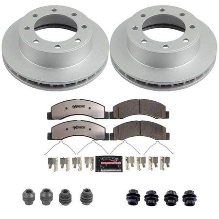 Power Stop 00-05 Ford Excursion Front Z36 Coated Truck & Tow Brake Kit