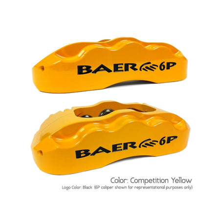 Baer Brakes 58-68 Chevrolet Biscayne STD Studs 13in Track4 Front SDZ Brake Kit - Comp Yellow