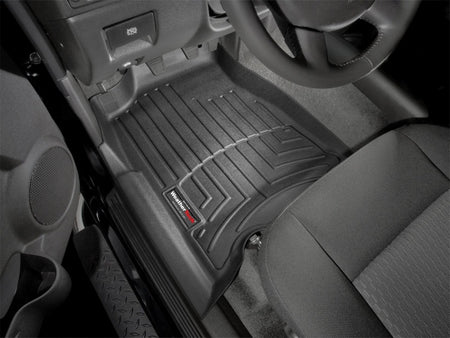 WeatherTech 04+ GMC Canyon Ext Cab Front FloorLiner - Black