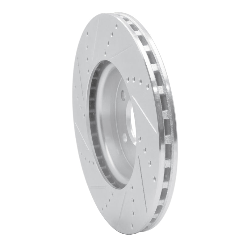 R1 08-25 Audi A4 (USA/Canada) Front Right Drilled & Slotted Silver Brake Rotor