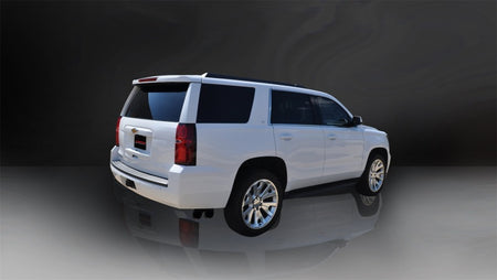 Corsa 2015-2020 Chevy Tahoe/GMC Yukon Cat-Back Exhaust Sport 3in Single Side Twin Black 4in Tips