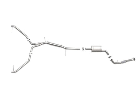 aFe 20-21 Audi A4 L4-2.0L (t) MACH Force-Xp 3in to 2-1/2in Stainless Steel Cat-Back Exhaust System