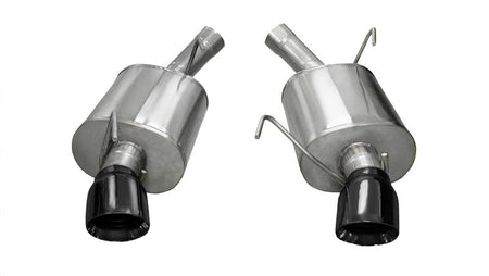 Corsa 2005-2010 Ford Mustang Shelby GT500 5.4L V8 Black Sport Axle-Back Exhaust