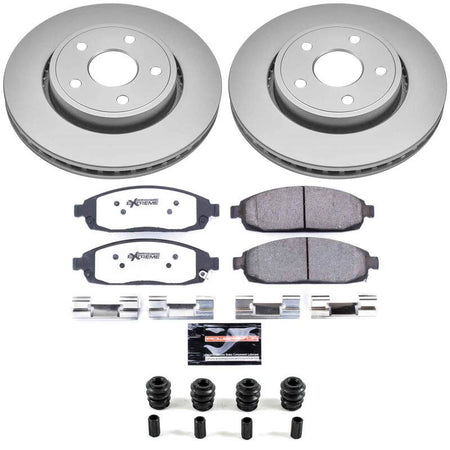 Power Stop 06-10 Jeep Commander Front Z36 Coated Truck & Tow Brake Kit