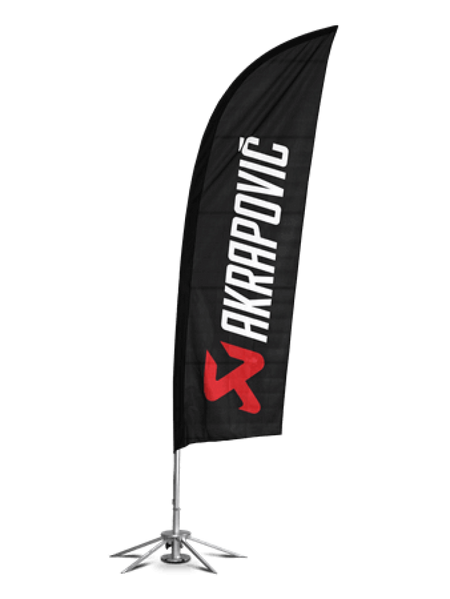 Akrapovic Self-standing flag set with tent flag kit