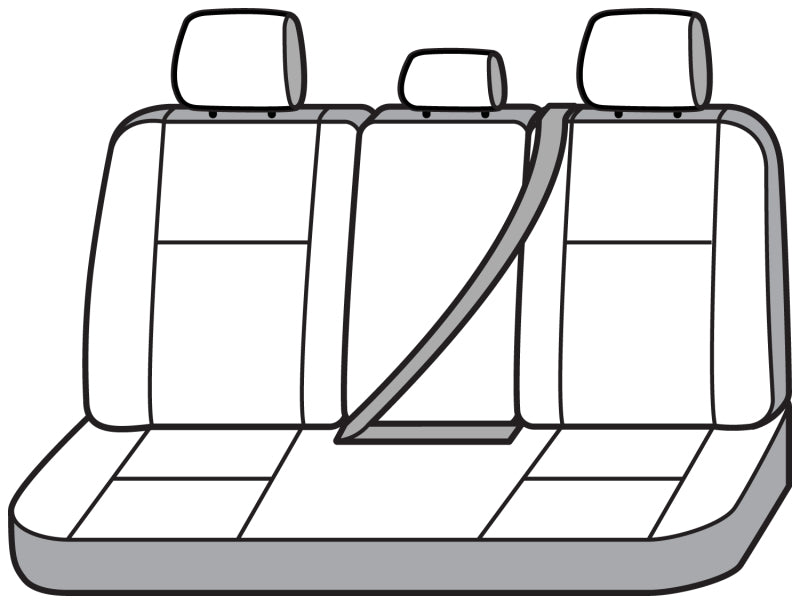 Covercraft 15-21 Ford Transit Polycotton SeatSaver Custom Third Row Seat Covers-Misty Grey