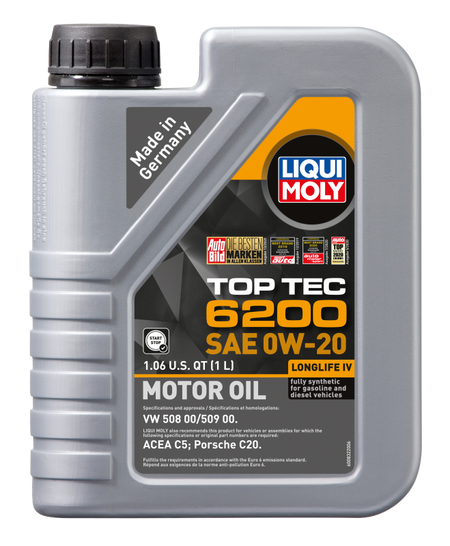 LIQUI MOLY 1L Top Tec 6200 Motor Oil SAE 0W20