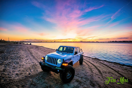 Oracle Oculus Bi-LED Projector Headlights for Jeep JL/Gladiator JT - Matte Blk - 5500K