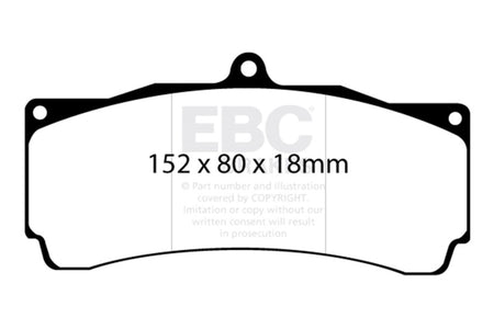 EBC Racing AP Racing CP5060-2 Caliper RP-1 Race Brake Pads