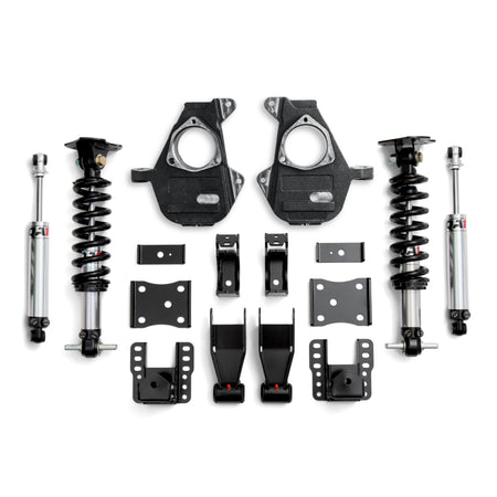 QA1 07-16 Chevrolet Silverado 4WD Lowering Kit w/ Spindles Double Adjustable 4in-6in