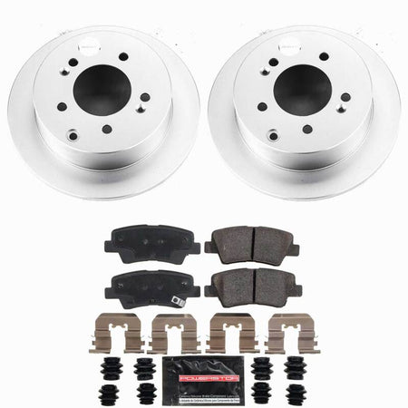 Power Stop 10-13 Kia Soul Rear Z23 Coated Brake Kit