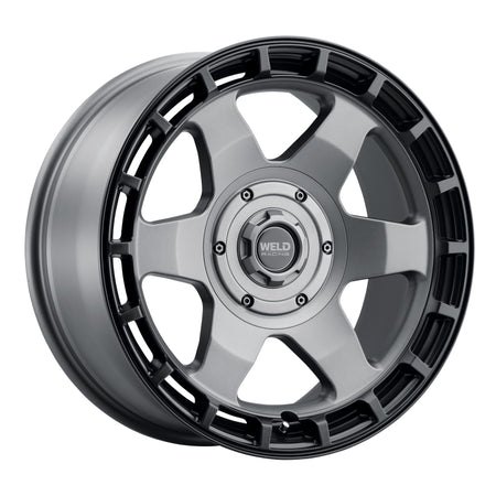Weld Off-Road Ridge 20x9 - 6x135 / 6x139.7 BP - ET0 - 106.1mm CB - Satin Gunmetal Wheel (Black Ring)