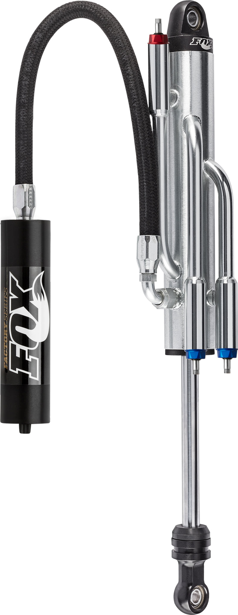 Fox 2.5 Factory Series 10in. Remote Res. 3-Tube Bypass Shock (2 Cmp/1 Reb) 7/8in. Shaft(21/70) - Blk