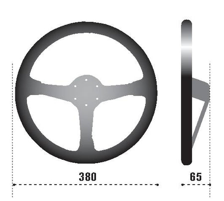 Sparco Steering Wheel 368 Suede Black