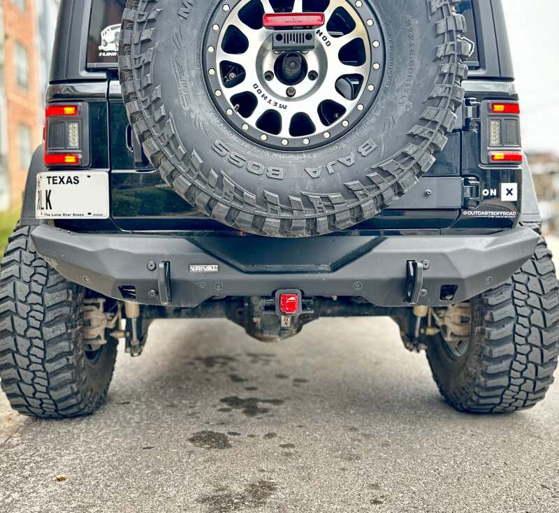 Rival 2018-2026 Jeep Wrangler JL  Rear Aluminum Stubby Bumper