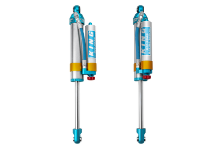 King Shocks 2005+ Ford F-550 2.5 Dia. Piggy Hose Reservoir Shock w/ Adjuster (Pair)