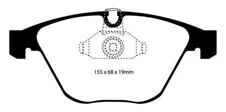 EBC 08-10 BMW M3 4.0 (E90) Bluestuff Front Brake Pads