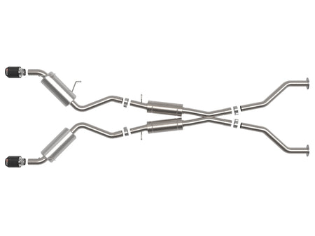 aFe Takeda Cat-Back Exhaust System Nissan 370Z 09-20 V6-3.7L- Carbon Tip