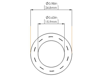 aFe Magnum FORCE Replacement Fuel Hose 5/8 IN ID x 36 IN L