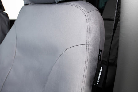Covercraft 15-21 Ford Transit Polycotton SeatSaver Custom Third Row Seat Covers-Grey