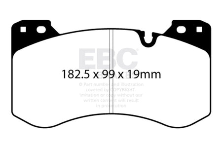 EBC Racing 2021+ BMW M3/M4 (G80/G82) / 2023+ BMW M2 (G87) RP-X Race Front Brake Pads