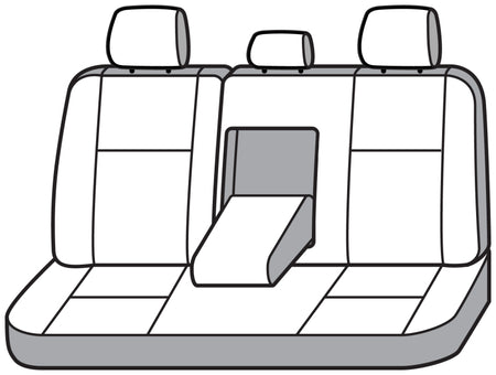 Covercraft 21-26 Hyundai Sonata Polycotton SeatSaver Custom Second Row Seat Covers