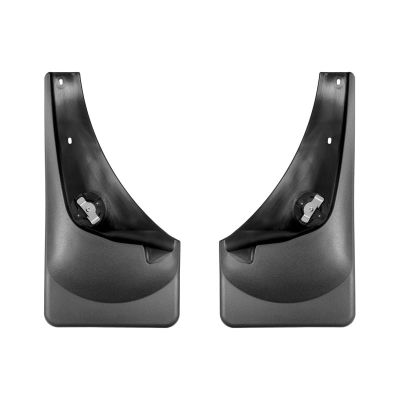 WeatherTech 18-24 Volkswagen Atlas / 20-24 Atlas Cross Sport Front No Drill Mudflaps - Black