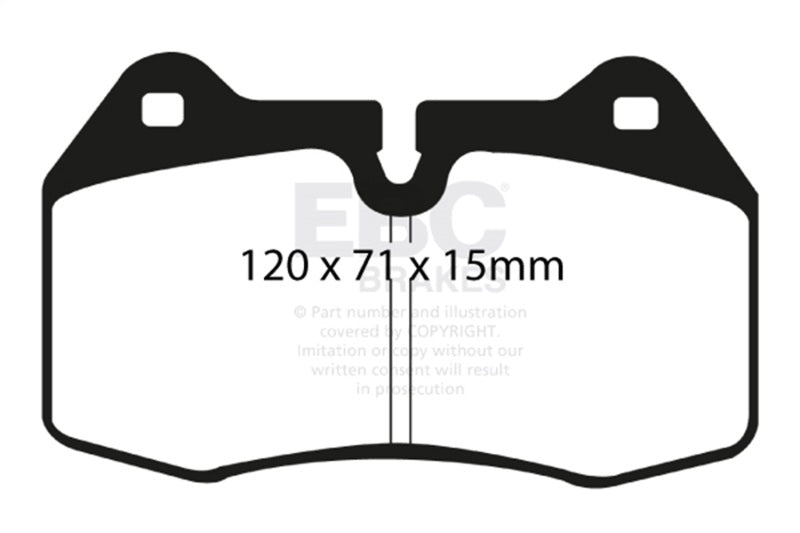 EBC Racing 03-04 Infiniti G35 3.5L (M/T w/Brembo Brakes) RP-X Front Brake Pads