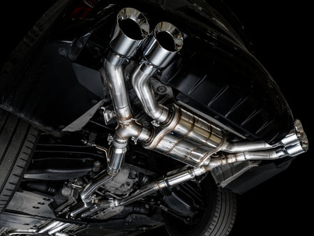 AWE Tuning 2021+ Cadillac CT4-V Blackwing SwitchPath Exhaust - Chrome Silver Tips