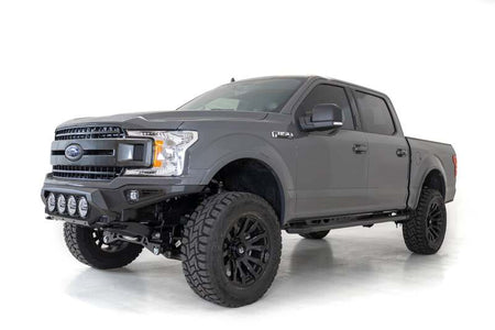 Addictive Desert Designs 18-20 Ford F-150 Bomber Front Bumper w/ 4 Rigid 360 6IN Mounts