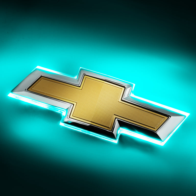 Oracle 16-19 Chevrolet Camaro Illuminated Bowtie - Dual Intensity - Aqua