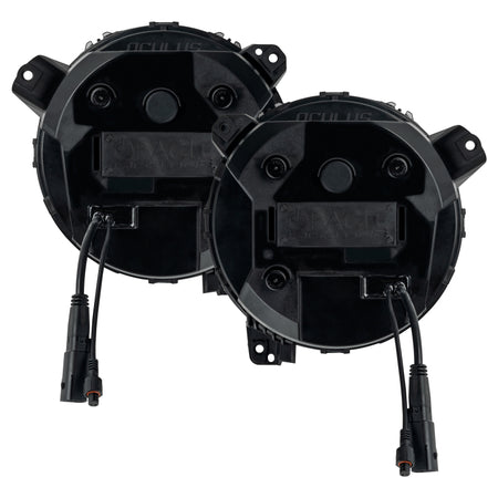 Oracle Oculus Bi-LED Projector Headlights for Jeep JL/Gladiator JT Satin Silver 5500K