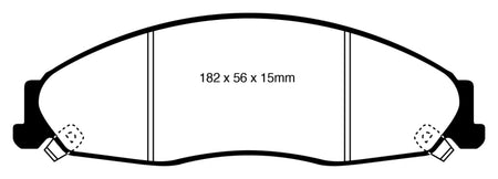 EBC 05-08 Pontiac Grand Prix 5.3 Redstuff Front Brake Pads