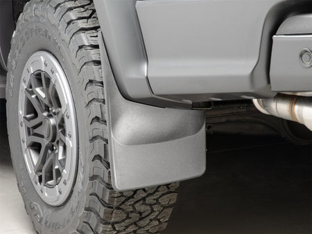 WeatherTech 24-25 Ford Ranger Raptor Supercrew Rear No Drill MudFlaps - Black