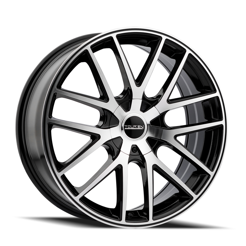 Touren 3260 TR60 18x8 / 5x108/114.3 BP / 40mm Offset / 72.62mm Hub Gloss Black Machined Wheel