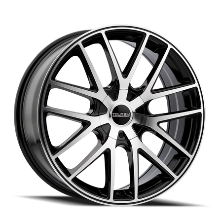 Touren 3260 TR60 17x7.5 / 5x100/114.3 BP / 42mm Offset / 72.62mm Hub Gloss Black Machined Wheel