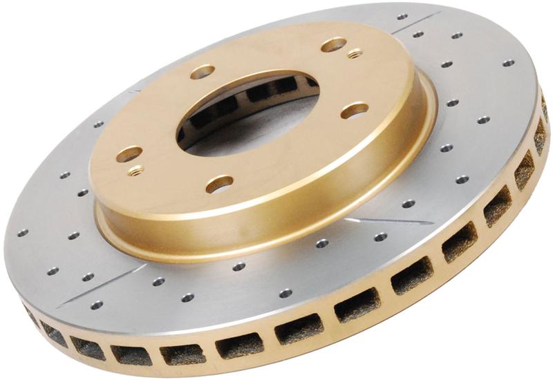 DBA 97-03 Ford Escort Rear Rotor Rear Street Series Drilled & Slotted Rotor w/Gold Hat