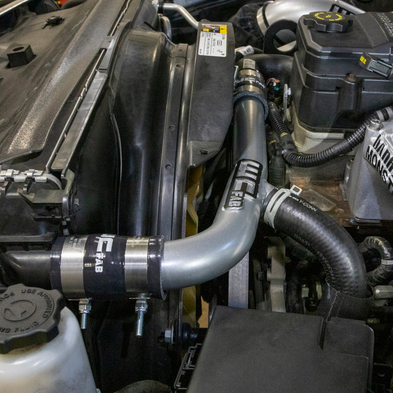 Wehrli 13-15 Cummins 6.7L (Dual Radiator) Upper Coolant Pipe - Cat Yellow