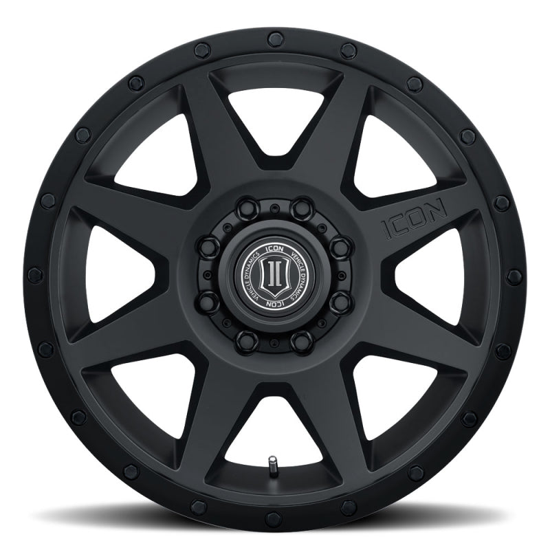 ICON Rebound 20x9 / 8x6.5in / 12mm / 5.5in BS Double Black Wheel