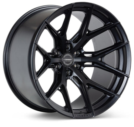 Vossen HF6-4 22x10 - 8x180 - ET-18 - Super Deep Face - 124.3 - Satin Black Wheel